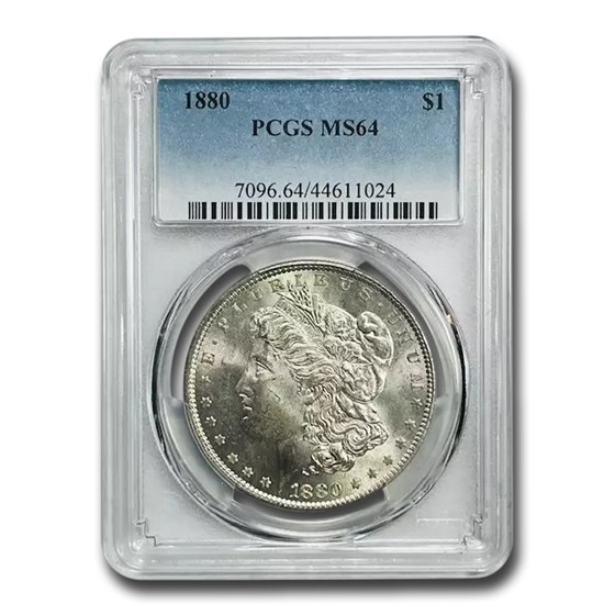 1880 Morgan Dollar Mint State-64 PCGS 1880 Morgan Dollar Mint State-64 PCGS