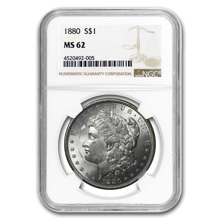 1880 Morgan Dollar MS-62 NGC