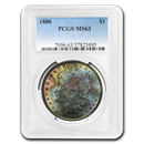 1880 Morgan Dollar MS-63 PCGS (Beautifully Toned) 1880 Morgan Dollar MS-63 PCGS (Beautifully Toned)