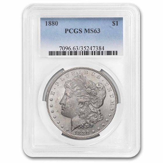 1880 Morgan Dollar MS-63 PCGS 1880 Morgan Dollar MS-63 PCGS