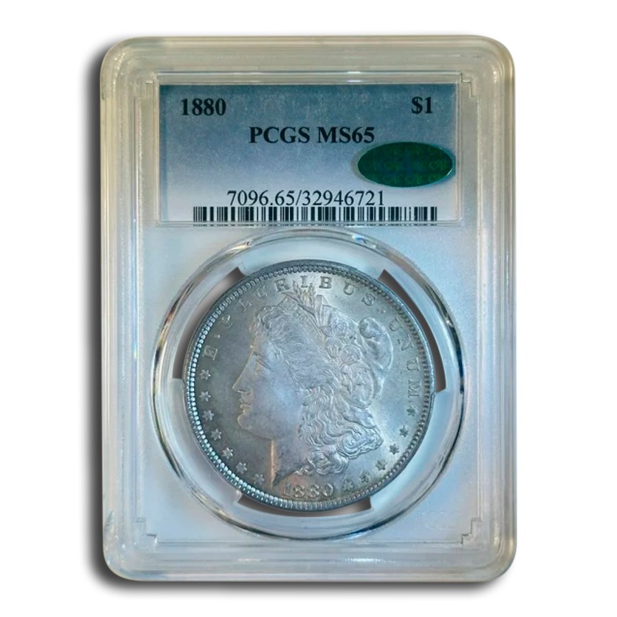 1880 Morgan Dollar MS-65 PCGS CAC (Toned)
