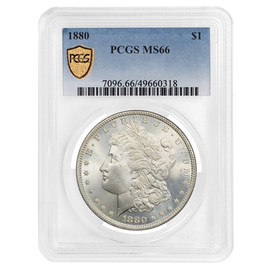 1880 Morgan Dollar MS-66 PCGS 1880 Morgan Dollar MS-66 PCGS