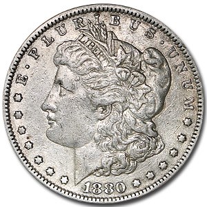 1880 Morgan Dollar VG/VF