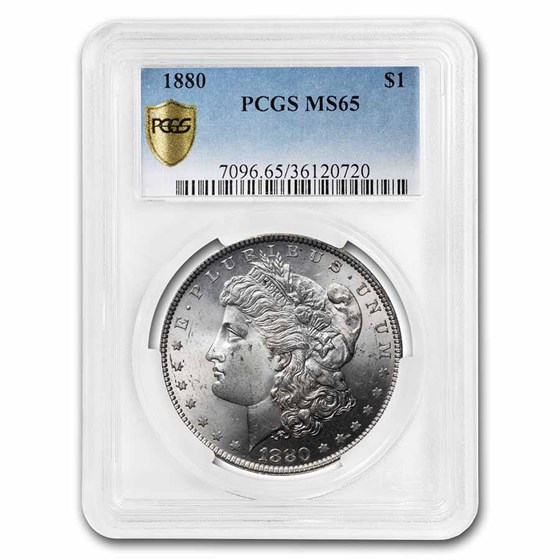 1880 Morgan Silver Dollar MS-65 PCGS