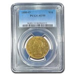 1880-O $10 Liberty Gold Eagle AU-55 PCGS