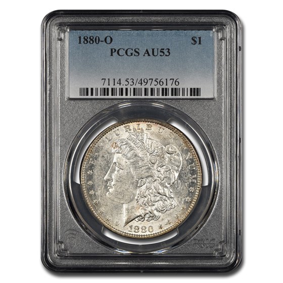 1880-O Morgan Dollar AU-53 PCGS 1880-O Morgan Dollar AU-53 PCGS