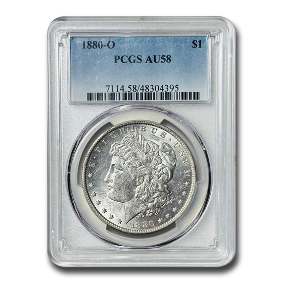 1880-O Morgan Dollar AU-58 PCGS 1880-O Morgan Dollar AU-58 PCGS