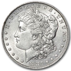 1880-O Morgan Dollar AU-58 (VAM-6A, Ear, Top-100) 1880-O Morgan Dollar AU-58 (VAM-6A, Ear, Top-100)