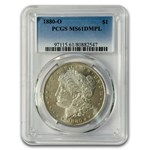 1880-O Morgan Dollar MS-61 DMPL PCGS