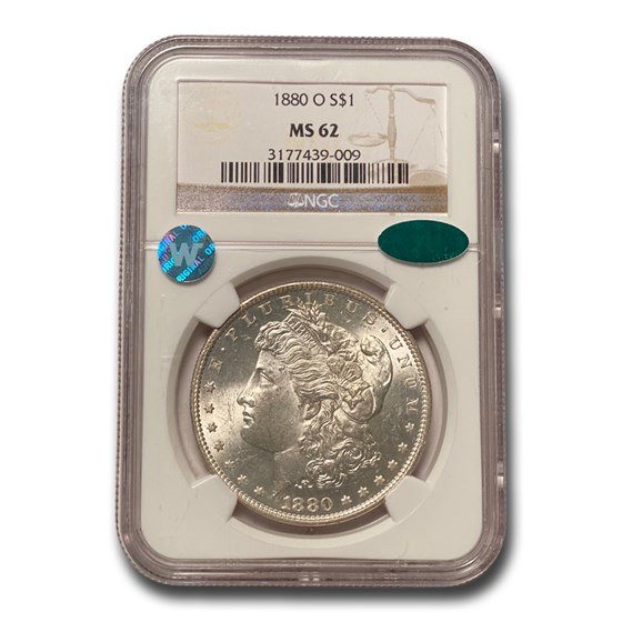 1880-O Morgan Dollar MS-62 NGC CAC 1880-O Morgan Dollar MS-62 NGC CAC