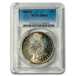 1880-O Morgan Dollar MS-62 PCGS (Toned)