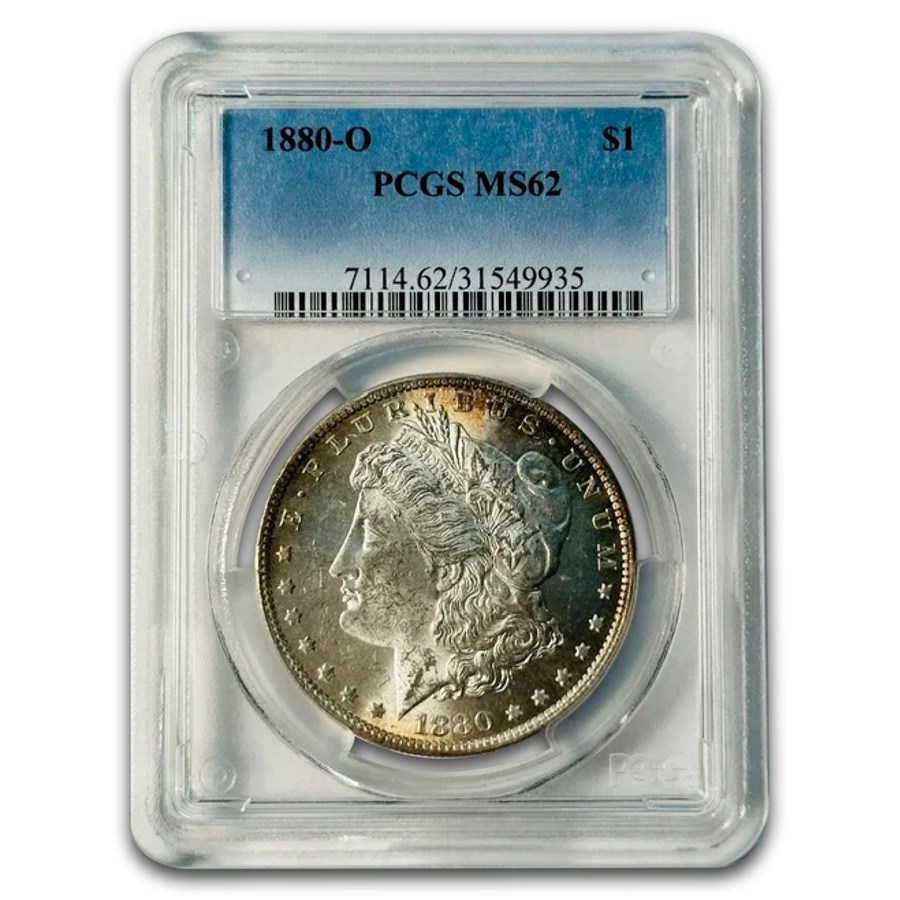 1880-O Morgan Dollar MS-62 PCGS (Toned)