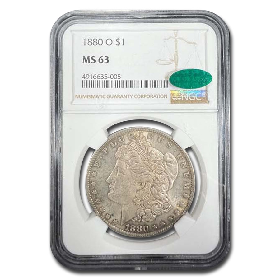 1880-O Morgan Dollar MS-63 NGC (CAC)
