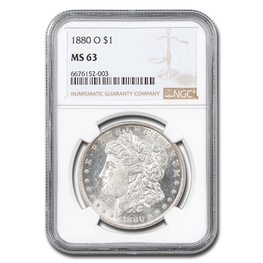 1880-O Morgan Dollar MS-63 NGC
