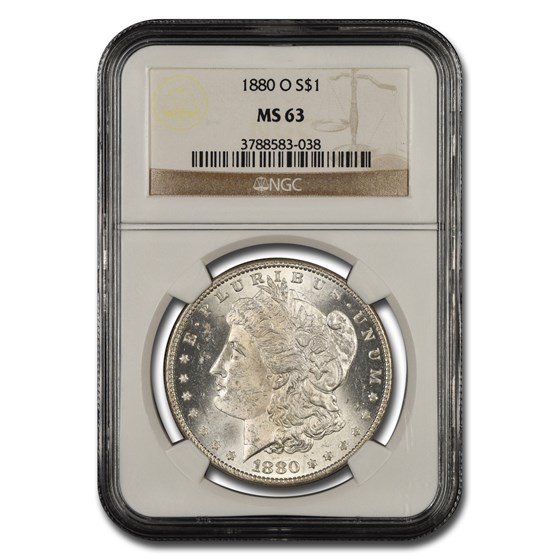 1880-O Morgan Dollar MS-63 NGC 1880-O Morgan Dollar MS-63 NGC