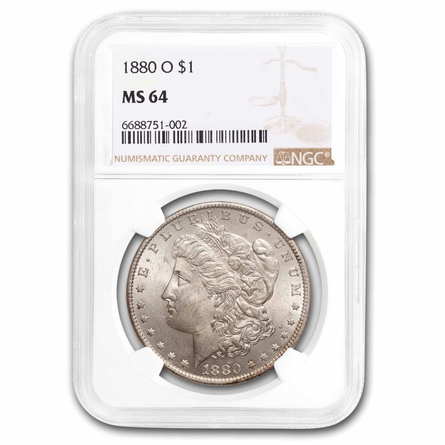1880-O Morgan Dollar MS-64 NGC