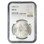 1880-O Morgan Dollar MS-64 NGC