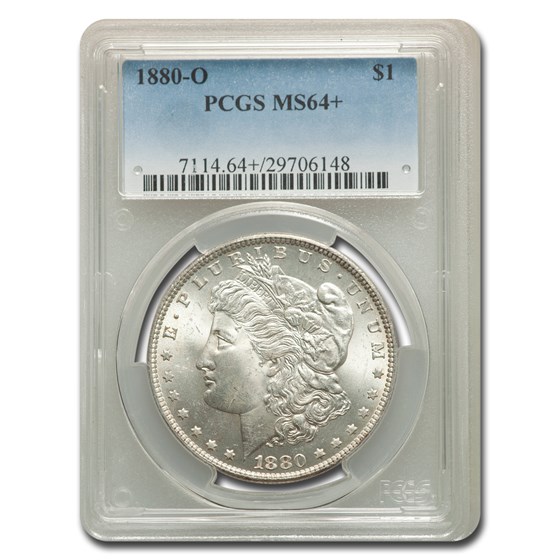 1880-O Morgan Dollar MS-64+ PCGS 1880-O Morgan Dollar MS-64+ PCGS