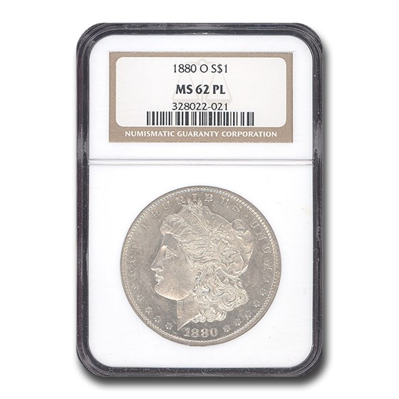 1880-O Morgan Dollar PL MS-62 NGC 1880-O Morgan Dollar PL MS-62 NGC