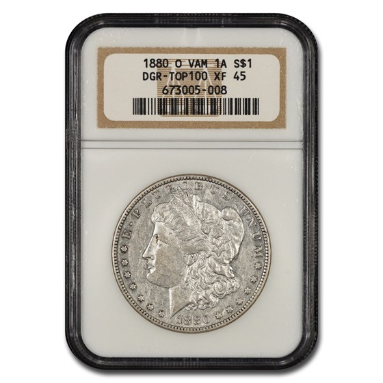 1880-O Morgan Dollar XF-45 NGC (VAM 1A, DGR, Top 100) 1880-O Morgan Dollar XF-45 NGC (VAM 1A, DGR, Top 100)