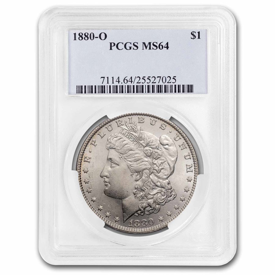 1880-O Morgan Silver Dollar MS-64 PCGS