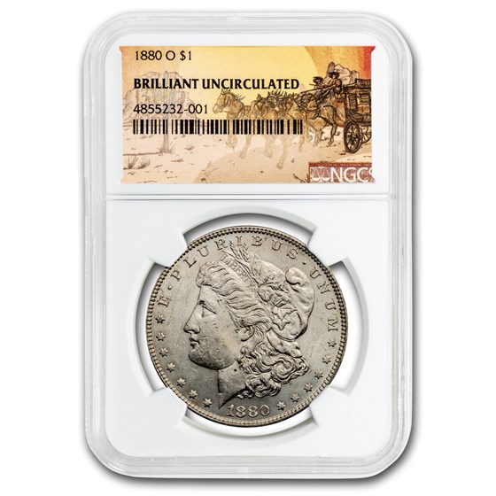 1880-O Stage Coach Morgan Dollar BU NGC 1880-O Stage Coach Morgan Dollar BU NGC