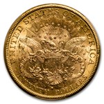 1880-S $20 Liberty Gold Double Eagle MS-60 PCGS