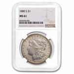 1880-S Morgan Dollar MS-61 NGC