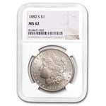 1880-S Morgan Dollar MS-62 NGC