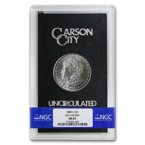 1880-S Morgan Dollar MS-63 NGC (GSA) 1880-S Morgan Dollar MS-63 NGC (GSA)