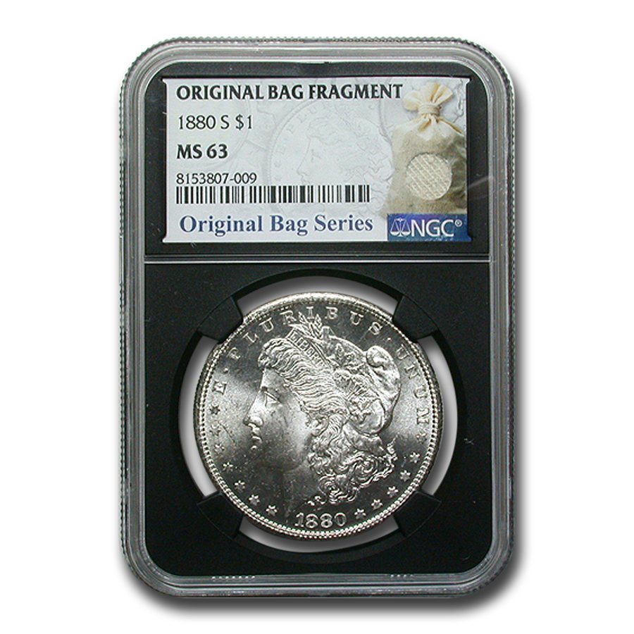 Buy 1880-S Morgan Dollar MS-63 NGC (Orig Bag Fragment) | APMEX
