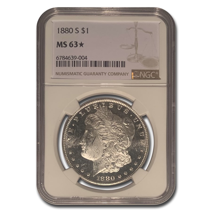 1880-S Morgan Dollar MS-63* NGC (Star Designation)