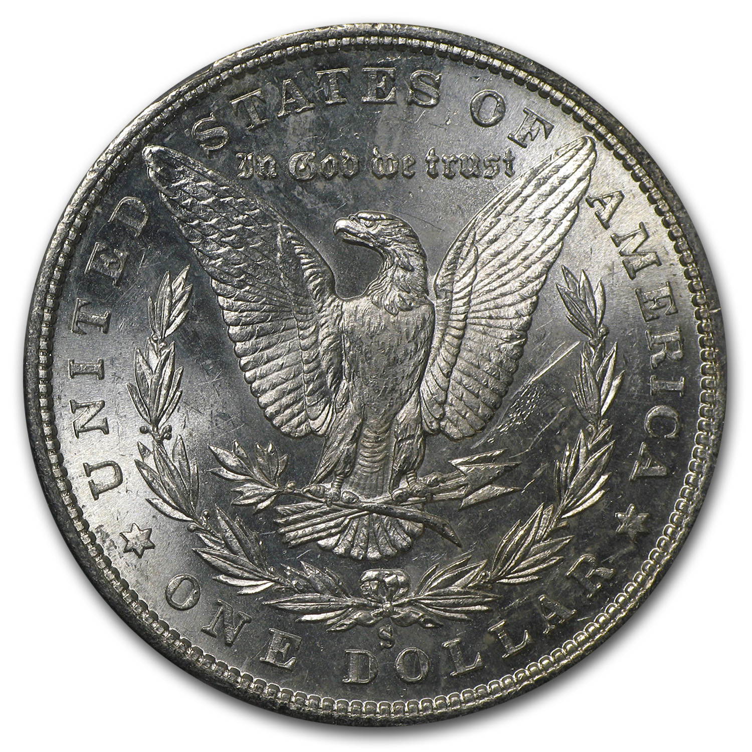 Buy 1880-S Morgan Dollar MS-63 PCGS (VAM-10, 8 over 7, Top-100