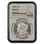 1880-S Morgan Dollar MS-63 PL NGC