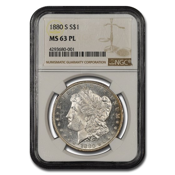 1880-S Morgan Dollar MS-63 PL NGC 1880-S Morgan Dollar MS-63 PL NGC