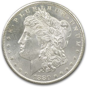 1880-S Morgan Dollar MS-64 NGC (GSA) 1880-S Morgan Dollar MS-64 NGC (GSA)