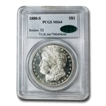 1880-S Morgan Dollar MS-64 PCGS CAC