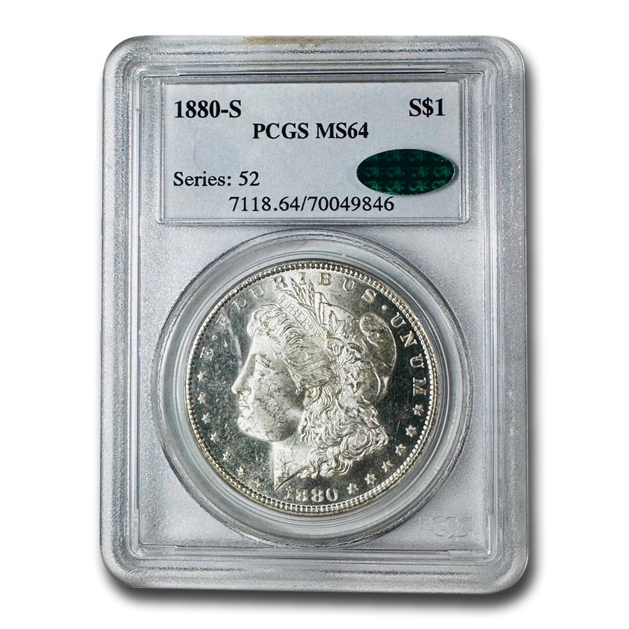 1880-S Morgan Dollar MS-64 PCGS CAC
