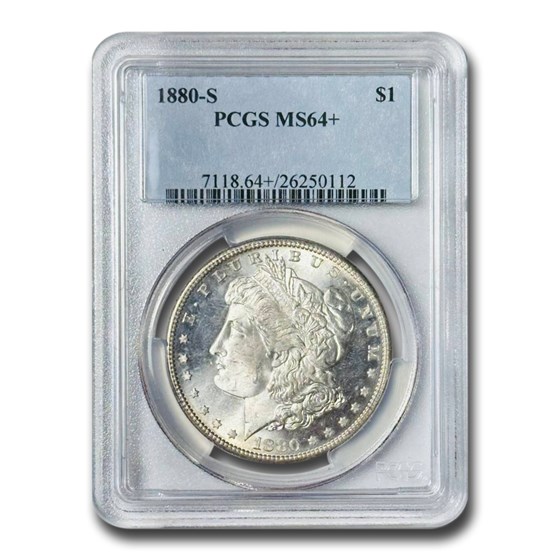 1880-S Morgan Dollar MS-64+ PCGS 1880-S Morgan Dollar MS-64+ PCGS