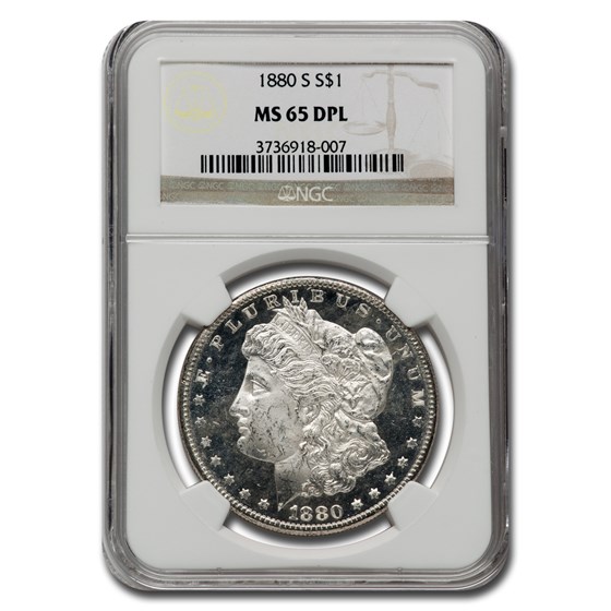1880-S Morgan Dollar MS-65 DPL NGC 1880-S Morgan Dollar MS-65 DPL NGC