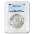 1880-S Morgan Dollar MS-65 PCGS (Full Rev Toning)
