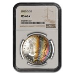 1880-S Morgan Dollar MS-66* NGC (Beautifully Toned)