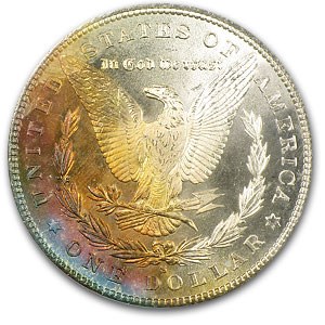 1880-S Morgan Dollar MS-66 PCGS (Sunset Rev Toning) 1880-S Morgan Dollar MS-66 PCGS (Sunset Rev Toning)