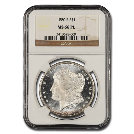 1880-S Morgan Dollar MS-66 PL NGC 1880-S Morgan Dollar MS-66 PL NGC