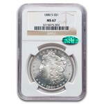 1880-S Morgan Dollar MS-67 NGC CAC