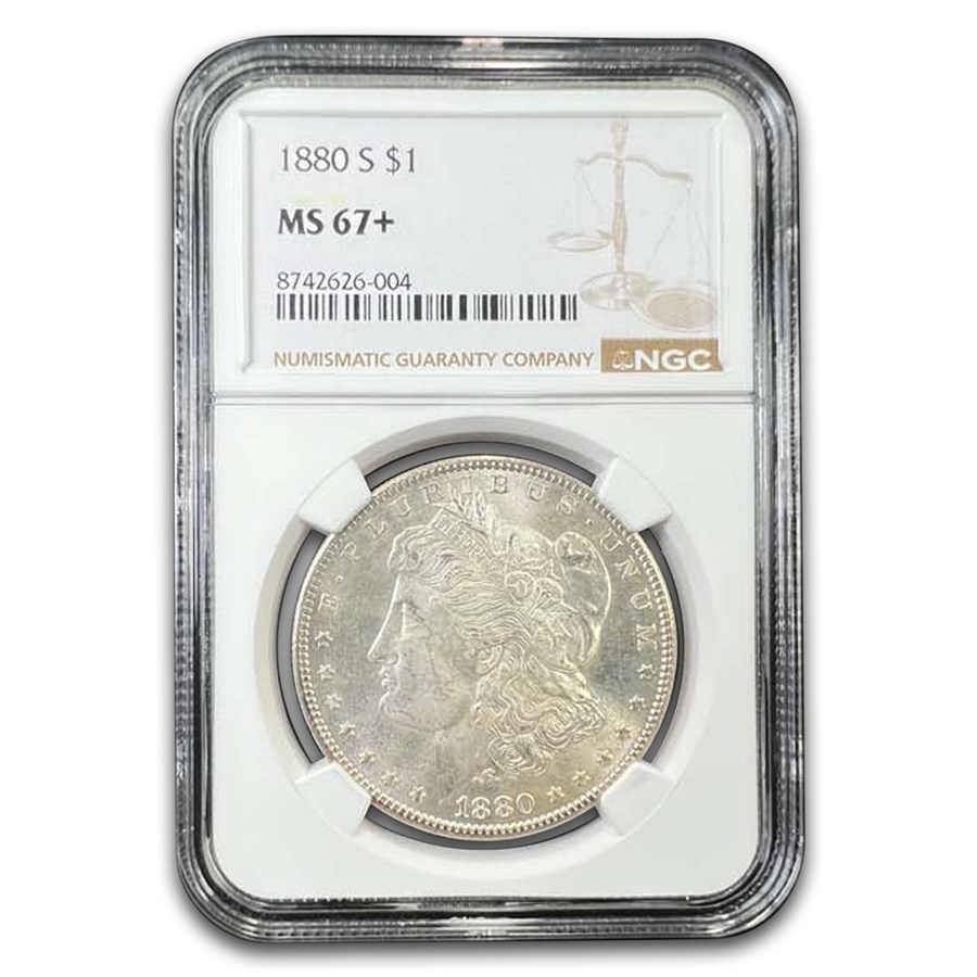 1880-S Morgan Dollar MS-67+ NGC