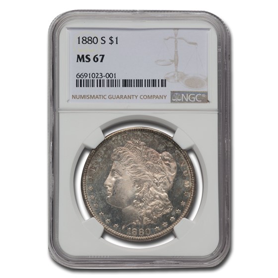 1880-S Morgan Dollar MS-67 NGC