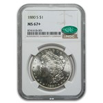 1880-S Morgan Dollar MS-67+ Plus NGC (CAC)