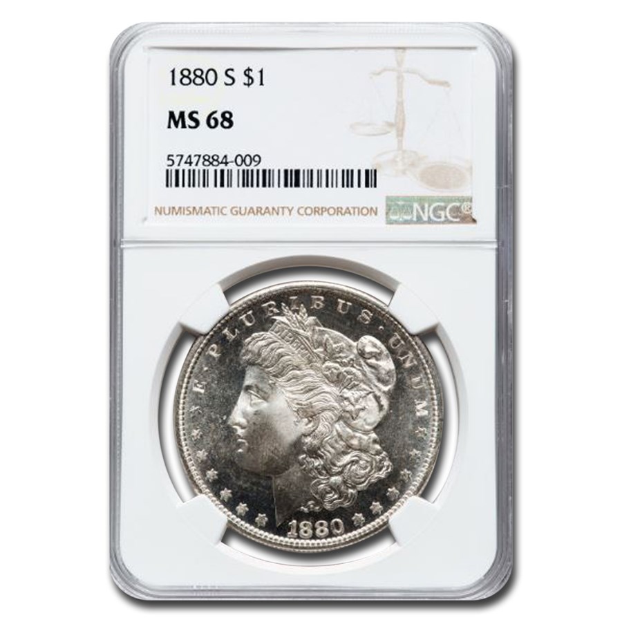 1880-S Morgan Dollar MS-68 NGC