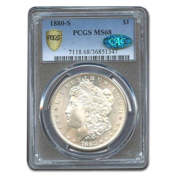 1880-S Morgan Dollar MS-68 PCGS CAC